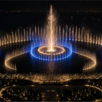 Fuente Musical para Parque Acuático al Aire Libre Controlada por DMX/PLC