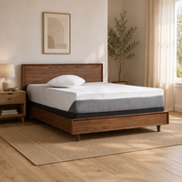 Matelas hybride de luxe à ressorts ensachés confortable avec housse amovible et tissu rafraîchissant, expédié compressé dans une boîte