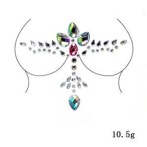 Brilla y relámpagos de luz! Cubrepezones Adhesivos Sensuales con Diamantes, Pezoneras Sexys para Bailarinas - Product Image 3