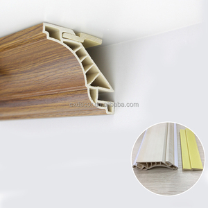 Moulures de corniche en PVC pour faux plafond, designs ignifuges et imperméables, décoration murale, coin intérieur, moulures de couronne - Product Image 1