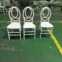 Chaises de salle à manger en plastique blanc empilables pour hôtels et restaurants, style ferme moderne, garantie 3 ans, lot de 10 – Vente chaude