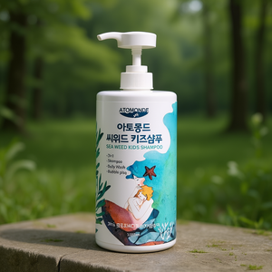 Shampoo pour enfants Atomonde Sea Weed 1000ml 3 en 1 Skempoo Gel douche Bain moussant - Product Image 3