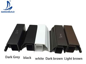 เครื่องเก็บน้ําฝน ASA/PVC ระบบระบายน้ํา สีขาว สีดํา สีน้ําตาล ไม่มีรางน้ําจางจางท่อ ไม้แขวนรางน้ํา - Product Image 5