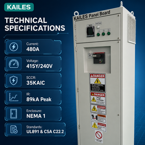 Centro de Distribución de Control de Motor KAILES Serie KLS-PNL 480A 415V NEMA 1 35kAIC para 891 para 50/60Hz con Panel de Cobre Estañado - Product Image 2