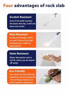 Nhà Máy Trực Tiếp Hiện Đại Trắng Một Mảnh Liền Mạch Rock Slab Phòng Tắm Rửa Lưu Vực Uốn Nóng Thiêu Kết Đá Cho Khách Sạn - Product Image 5