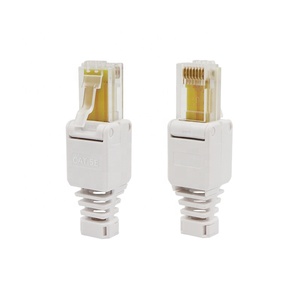 <span class=keywords><strong>Rj45</strong></span> toolless không được che chở Ethernet mạng nữ nối 8 pin cho Cat5 Cat6 Cat 6 cat6A 8P8C nam Modular cắm - Product Image 5