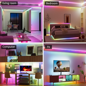 Bande lumineuse LED 24V 5050 RGB, Bluetooth, télécommande IP67, synchronisation de la musique, auto-adhésive, pour chambre à coucher, salle de jeux, KTV, décoration ambiante - Product Image 5