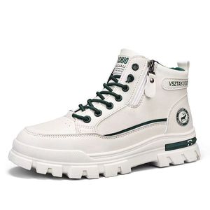 2026 Men's Summer Trendy Casual Work Boots Men's Fitness High-<b>Top</b> Side Zipper Wear-resistant Men's Walking style shoes - Product Image 6