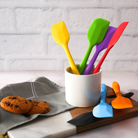 Outil de cuisine spatule en silicone grattoirs pâtisserie outil de mélange de cuisson de gâteau beurre de cuisson