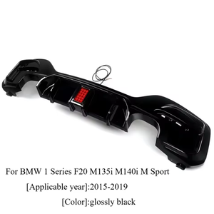 2026 nuevo tipo negro brillante diseño integrado plástico MP estilo difusor trasero para <span class=keywords><strong>BMW</strong></span> 1 serie F20 LCI M Sport Car 2015-2019 - Product Image 6