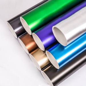 Pellicola Adesiva Impermeabile per Auto, <span class=keywords><strong>Vinile</strong></span> Cromato Opaco Nero Senza Bolle per Wrapping Veicoli - Product Image 1