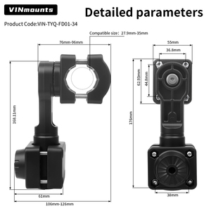VINmounts Live Sonar Mount Compatible with LVS34 Multi Mode Real Time Fish Finder <b>Bracket</b> 360 Rotatable Kayak Boat Ice Fishing - Product Image 2