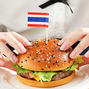 Personnalisé 100 pièces drapeau National nourriture <span class=keywords><strong>Cocktail</strong></span> drapeau jetable BAMBOU imprimé en bois cure-dents drapeau fête <span class=keywords><strong>Bar</strong></span> nourriture - Product Image 5