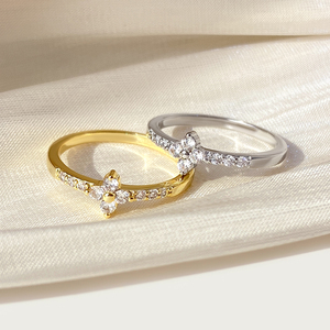 2026 Fashion Trendy 18k Gold Plated <b>Cubic</b> <b>Zirconia</b> <b>Ring</b> for Women - Product Image 3