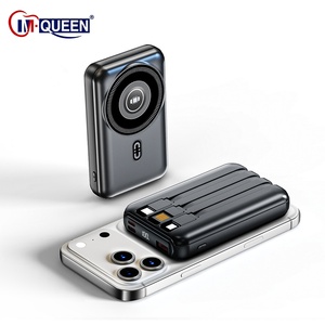 Batería Externa Magnética Portátil Personalizada de 22.5W y 10000mah con Cable, Cargador Inalámbrico para Teléfono y Reloj - Product Image 1