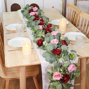 <b>Artificial</b> Camellia <b>Vines</b> 180cm Silk <b>Flower</b> Garland For Wedding Home Decor Greenery Bouquet - Product Image 2