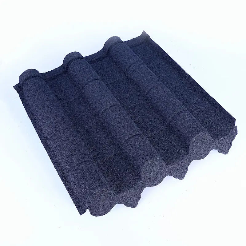 Competitive 1340*420mm Colorful Stone Coated Metal Roof Tile