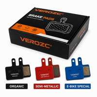VEROZC VCT-1001 Boîte de 25 paires de plaquettes de frein à disque pour vélo électrique, résine organique semi-métallique pour Shimano Tektro TRP VTT, pièce de vélo électrique