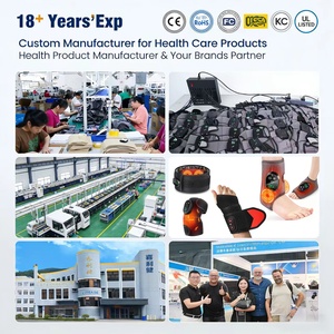 3 Tingkat Kecepatan Pijat yang Dapat Disesuaikan, Alat Pijat Kaki, Pelindung Pergelangan Kaki, Penutup Magnetik, Fungsi Penghangat, Bahan Neoprene/ABS - Product Image 6
