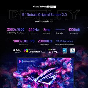 โน้ตบุ๊คเกมมิ่ง Strix SCAR 9 Overkill RTX 5080/RTX 5090X 240hz จอแสดงผล 16 นิ้ว คีย์บอร์ดภาษาอังกฤษ ปลั๊กแบบ US Strix SCAR 16 - Product Image 4