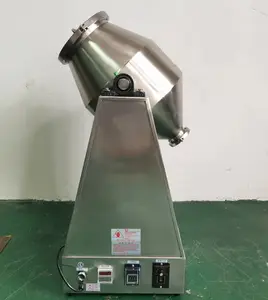 Stainless steel food powder double cone rotary drum mixer machine/double cone rotating drum blending mixer