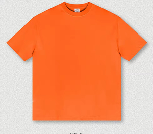 เสื้อยืดแขนสั้นผู้ชายทรงโอเวอร์ไซส์สำหรับวัยรุ่น ผ้าถักน้ำหนัก 190 กรัม ระบายอากาศได้ดี พิมพ์ลาย เสื้อยืดเปล่า - Product Image 3