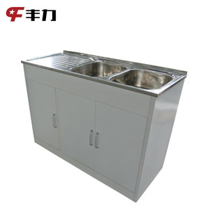 Base d'évier en acier inoxydable pour armoire de cuisine moderne, personnalisable OEM/ODM avec 10 % de réduction, modèle autoportant - Product Image 1