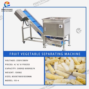 Línea de Procesamiento Automática de Coliflor y Brócoli de Acero Inoxidable con Motor, Máquina de Lavado y Corte de Vegetales de Alta Capacidad - Product Image 4