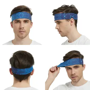 OME all'ingrosso modello personalizzato veloce assorbimento dell'umidità fascia per capelli elastico sport Yoga allenamento Cool Running Sweat Band