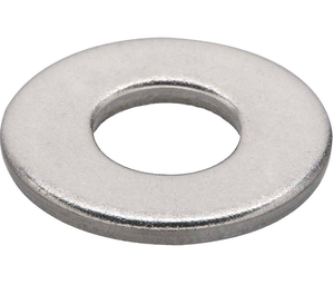 Rondelles plates en acier au carbone durable pour applications de vis autotaraudeuses, série standard, finition zinc blanc, épaisseur personnalisée - Product Image 1
