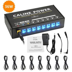 Caline CP-202แหล่งจ่ายไฟ36W 8เอาท์พุทสำหรับ9V/12V/15V/18V เอฟเฟกต์กีตาร์พร้อมอะแดปเตอร์และสายเคเบิล10เส้น - Product Image 2