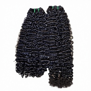 ผมต่อแบบลอนลึกแบบหลวมๆ ขายส่ง ผมบราซิลแท้ 100% ขนาด 10 นิ้ว - Product Image 1