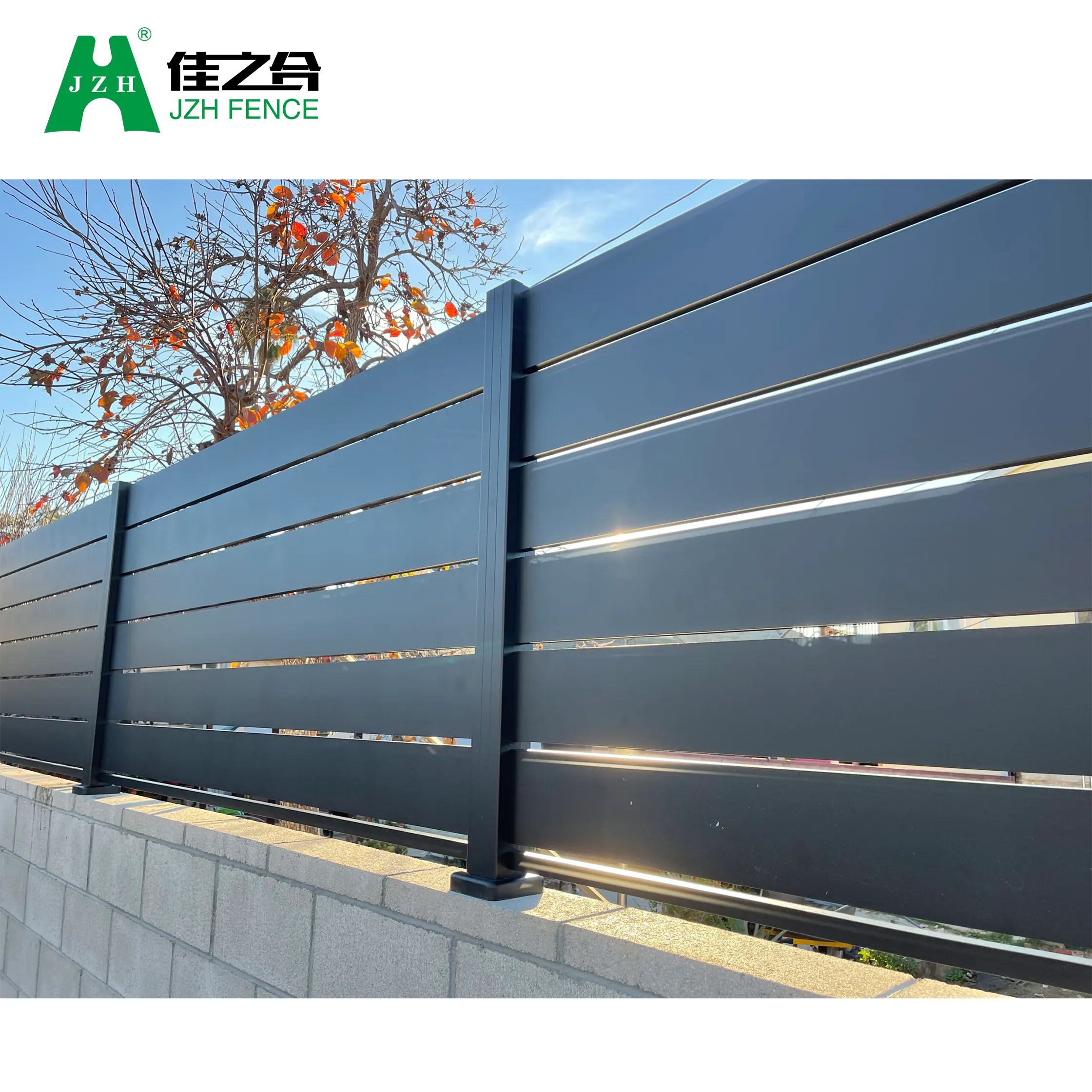 Vendita in fabbrica di alta qualità metallo esterno in alluminio industriale punzonatura Privacy recinzione e cancello