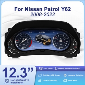 12.3" <b>Car</b> LCD Dashboard <b>for</b> Nissan Patrol Y62 2008 2022 Digital Cluster Instrument Auto <b>Speedometer</b> Virtual Cockpit Tachometer - Product Image 6