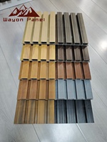 Panel de Pared Exterior Wayon, Rejilla con Diseño de Madera 3D, Revestimiento Exterior Resistente al Agua y a los Rayos UV para Decoración
