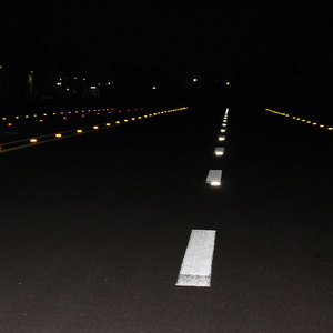 Рекламный лист светодиодный солнечный ретро-дизайн, светоотражающий пластиковый отражающий дорожный стержень кошачий глаз - Product Image 5