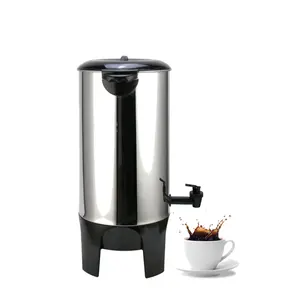 Pembuat kopi portabel, pembuat kopi Stainless Steel 50 cangkir dengan Filter Dispenser kopi listrik