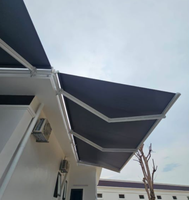 Vente en gros de parasol étanche en PVC personnalisé Cassette complète auvent rétractable pour restaurant balcon aluminium acrylique motorisé