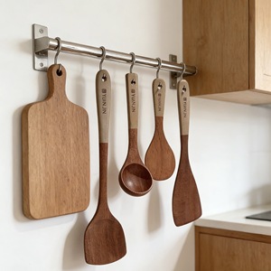 Wooden Spatula Set 5 Pieces Food Grade Cooking Utensils For Kitchen Use - Product Image 4