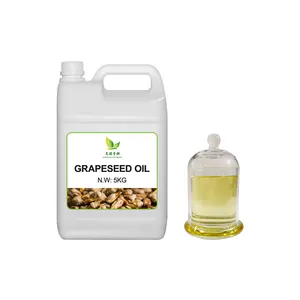 Venta de aceite esencial de semilla de uva de grado aromático puro de alta calidad, tratamiento corporal, aceite base portador, precio al por mayor