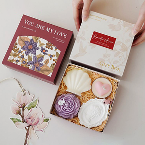 Cajas de embalaje de velas de lujo Caja de regalo Eid Caja de velas de impresión bronceada - Product Image 3