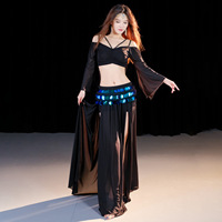 Costume de danse orientale sexy et amincissant pour adultes Costume de danse orientale avec fente pour scène