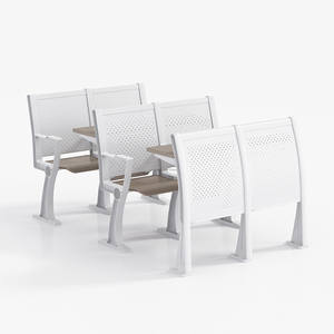 Ensemble de bureau et chaise pliants en contreplaqué de style moderne pour étudiants, mobilier universitaire, chaise pour salles de conférence - Product Image 6