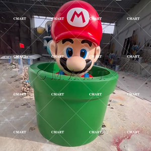 Figura de <span class=keywords><strong>Mario</strong></span> de Tamaño Real, Escultura Decorativa para el Hogar, Tema de Amor, Resina/Fibra de Vidrio, Personalizable, Pintada a Mano - Product Image 2