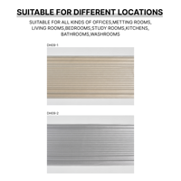 Persianas Zebra de Doble Capa Personalizadas OEM, Cortinas Enrollables Translúcidas con Filtro de Luz, Cadena de Perlas de Poliéster, para Ventanas Francesas, Hogar y Oficina