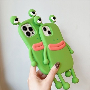 Custodia per telefono antiurto in silicone 3D a forma di rana divertente, in resina epossidica, per iPhone 17/15/13/14 Pro Max 11 - Product Image 2