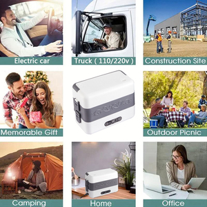 Fiambrera eléctrica multifuncional de gran capacidad de 4L, calefacción de reserva inteligente enchufable, calentador de alimentos portátil para trabajadores de oficina - Product Image 5