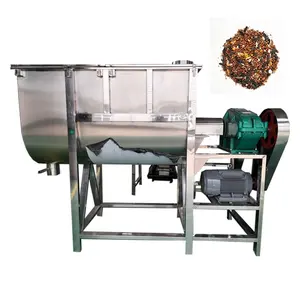 Misturador de fita horizontal, 100kg 1000kg pó seco de fita misturador de mistura máquina de mistura de farinha industrial helica dupla