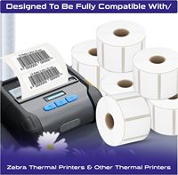 Etiquetas de Precio con Código de Barras, Autoadhesivas, Resistentes al Agua, Termosensibles, Ecológicas, Impresión Térmica Directa, Personalizadas, para Promoción