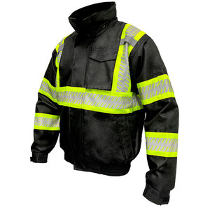100% Polyester Customized Logo Print <b>Reflective</b> Safety Clothing Hot Selling Best Quality High Visibility Safety <b>Jacket</b> for <b>Men</b> - Product Image 2